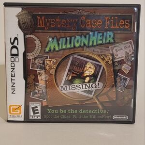 Mystery case files MillionHeir Nintendo DS, CIB